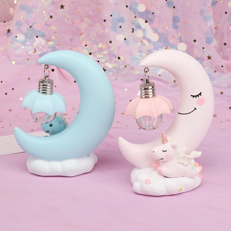 Moon Night Lamp Resin Crafts