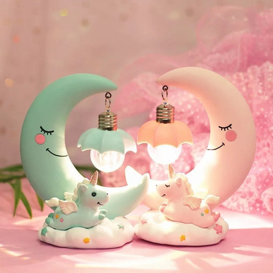 Moon Night Lamp Resin Crafts